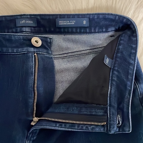 J.Jill Jeans Pants Premium Flex Leggings Denim High Rise Stretch Preppy Size 8 - Picture 3 of 8